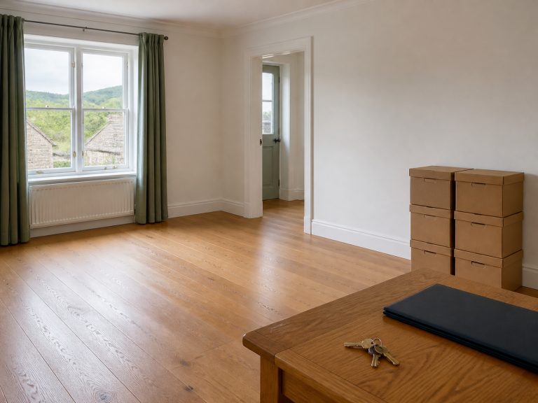 An emptied and swept property ready to be handed over to executors or put on the market
